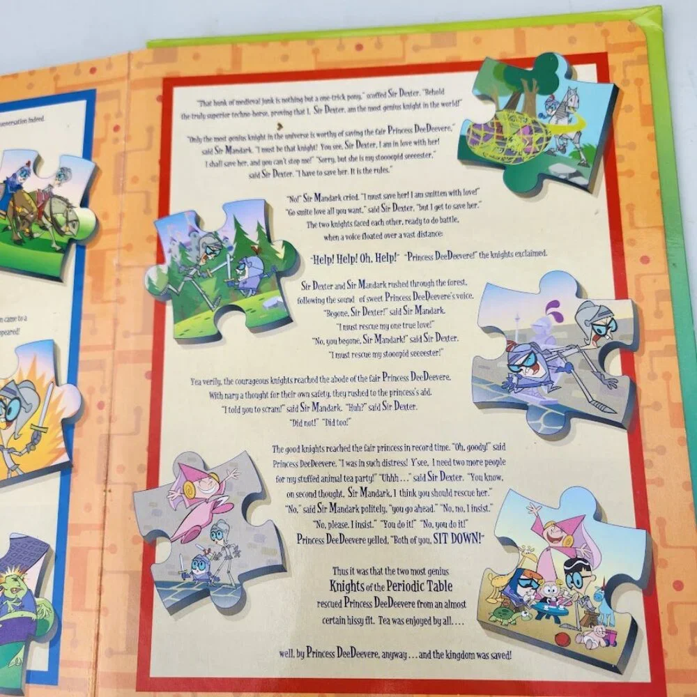 Johnny Bravo Dexter Power Puff Girls Cartoon Network Puzzle Story Book Gift 2006